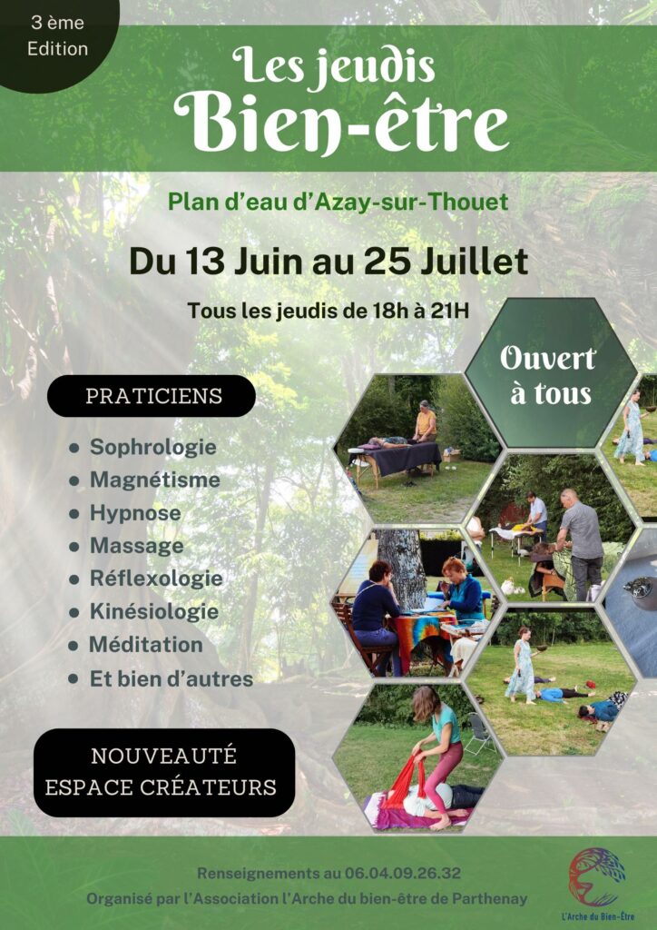 Jeudi du Bien-être à Azay -sur-Thouet le 27 juin 2024